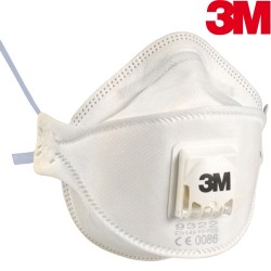 3M 9322+ Aura Particulate Respirator FFP2 Exhalation valve