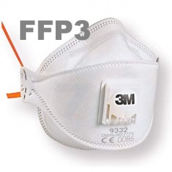 3M 9332+ Aura Particulate Respirator FFP3 Exhalation valve